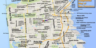 地図judgementalサンフランシスコ