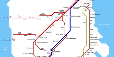 サンフランシスコ在住の路地図