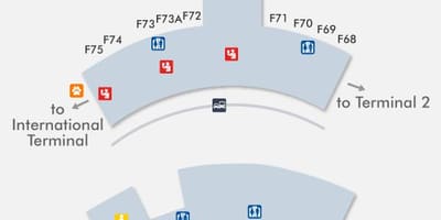 SFO空港ターミナル3の地図